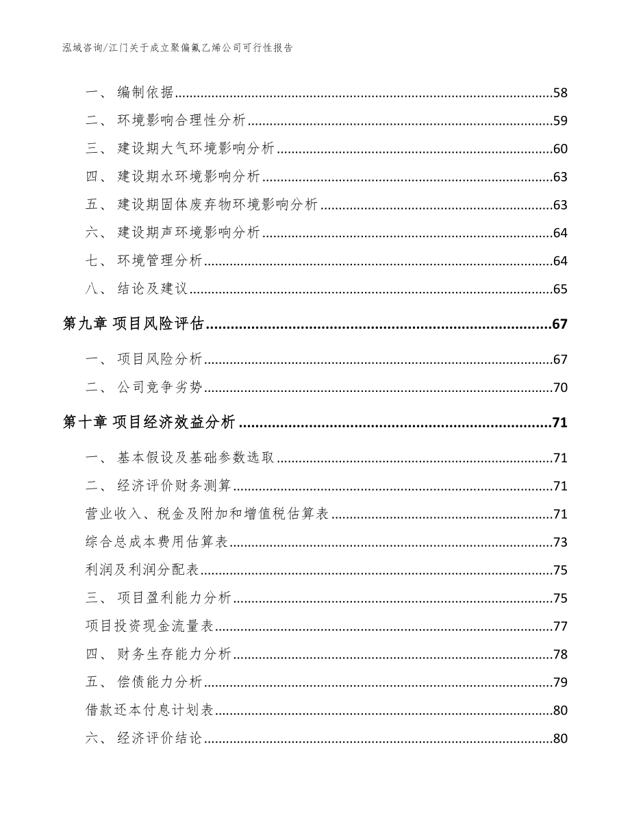 江门关于成立聚偏氟乙烯公司可行性报告模板范本_第4页