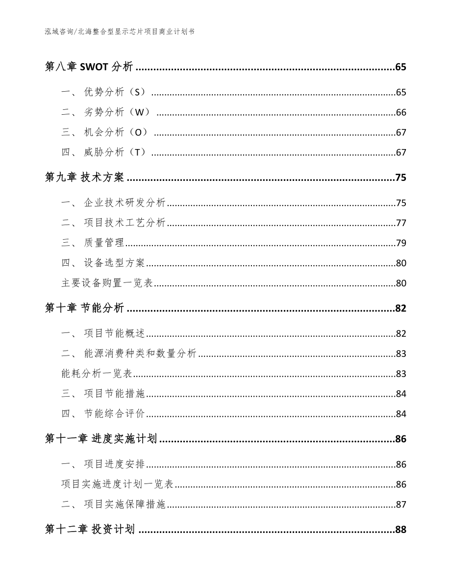 北海整合型显示芯片项目商业计划书_第4页