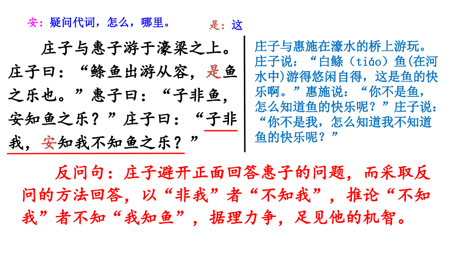 庄子二则庄子与惠子游于濠梁之上教学提纲_第3页