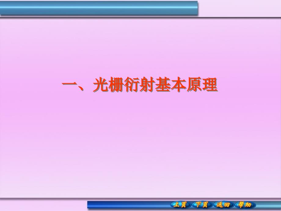 光栅衍射基本原理文档资料_第1页
