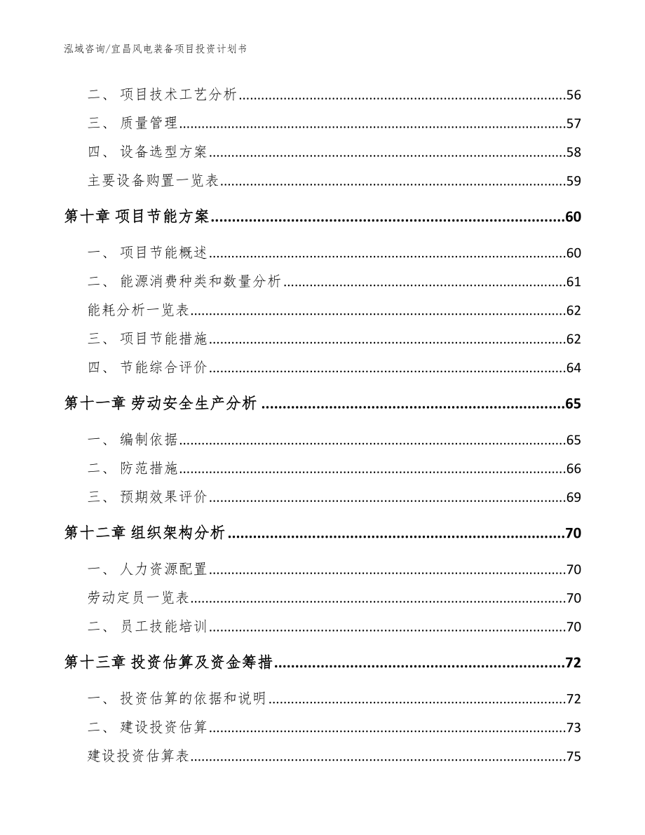 宜昌风电装备项目投资计划书（范文）_第4页