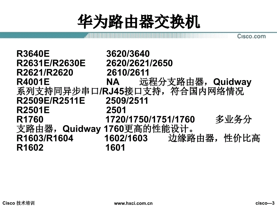 思科与华为命令行对比_第3页