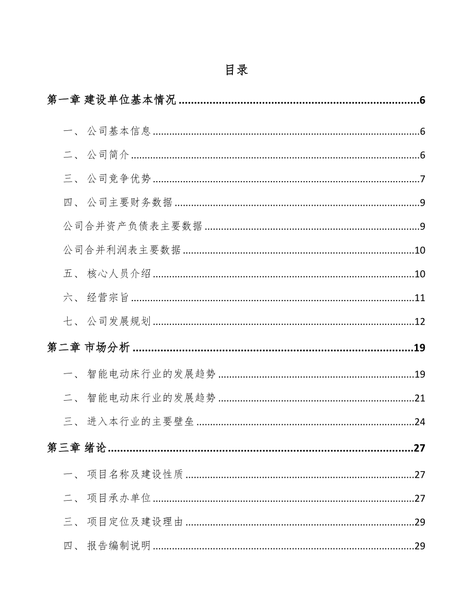 陕西智能电动床项目可行性研究报告_第2页