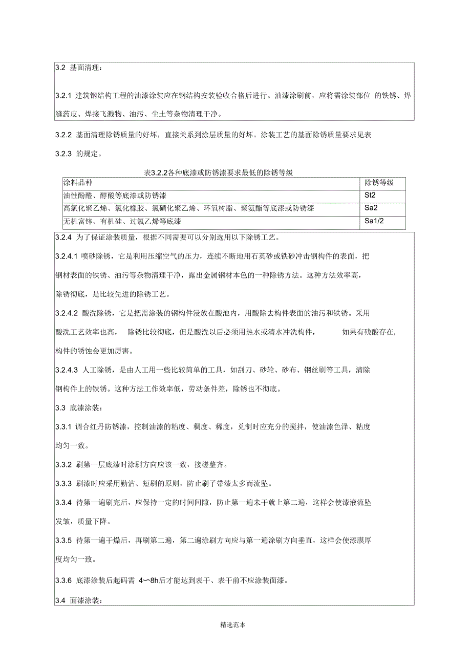 钢结构防腐、防火涂料涂装技术交底_第2页