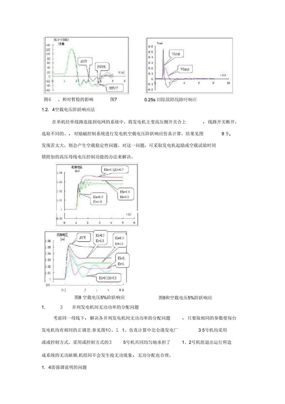 电力系统电压调节器PSVR参数整定_第5页