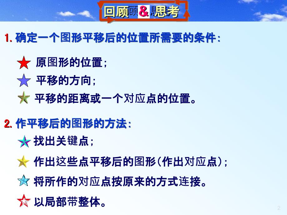 数学：32简单的平移作图(第2课时)课件(北师大版八年级上)强晓艳_第2页