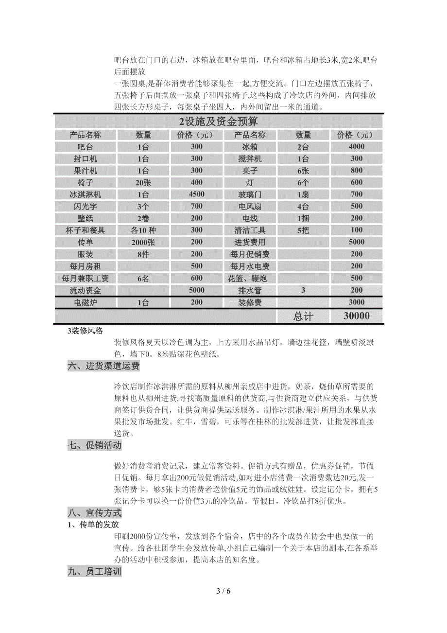 开店策划方案_第4页