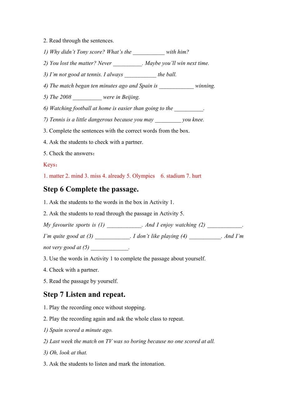 Module3Sports教案_第5页