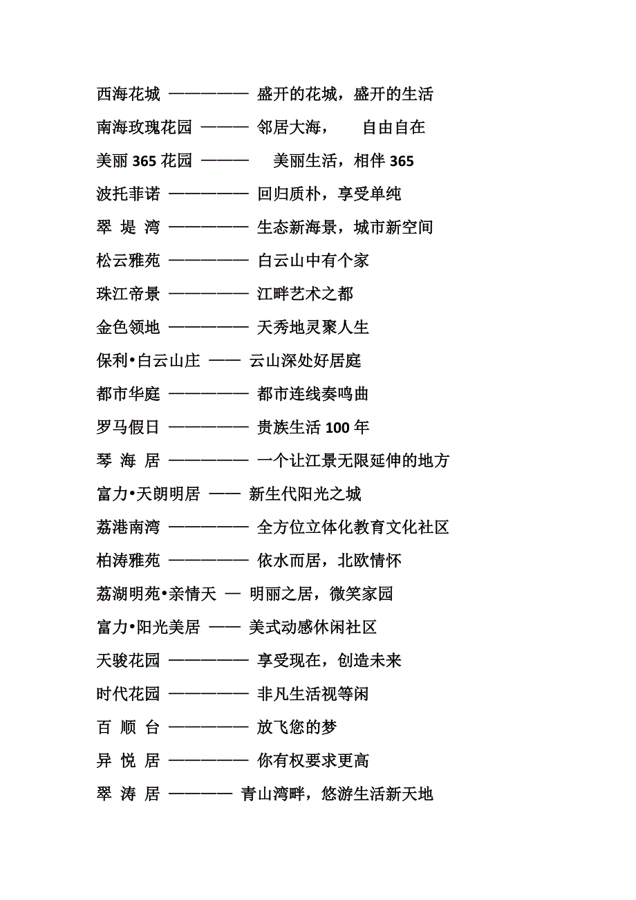 房地产广告语slogan集锦_第3页