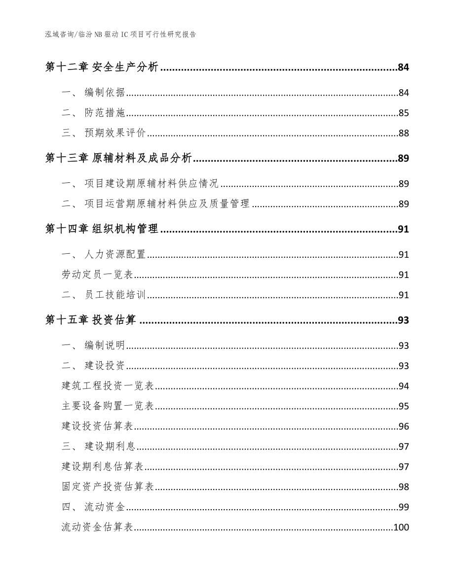 临汾NB驱动IC项目可行性研究报告_第5页