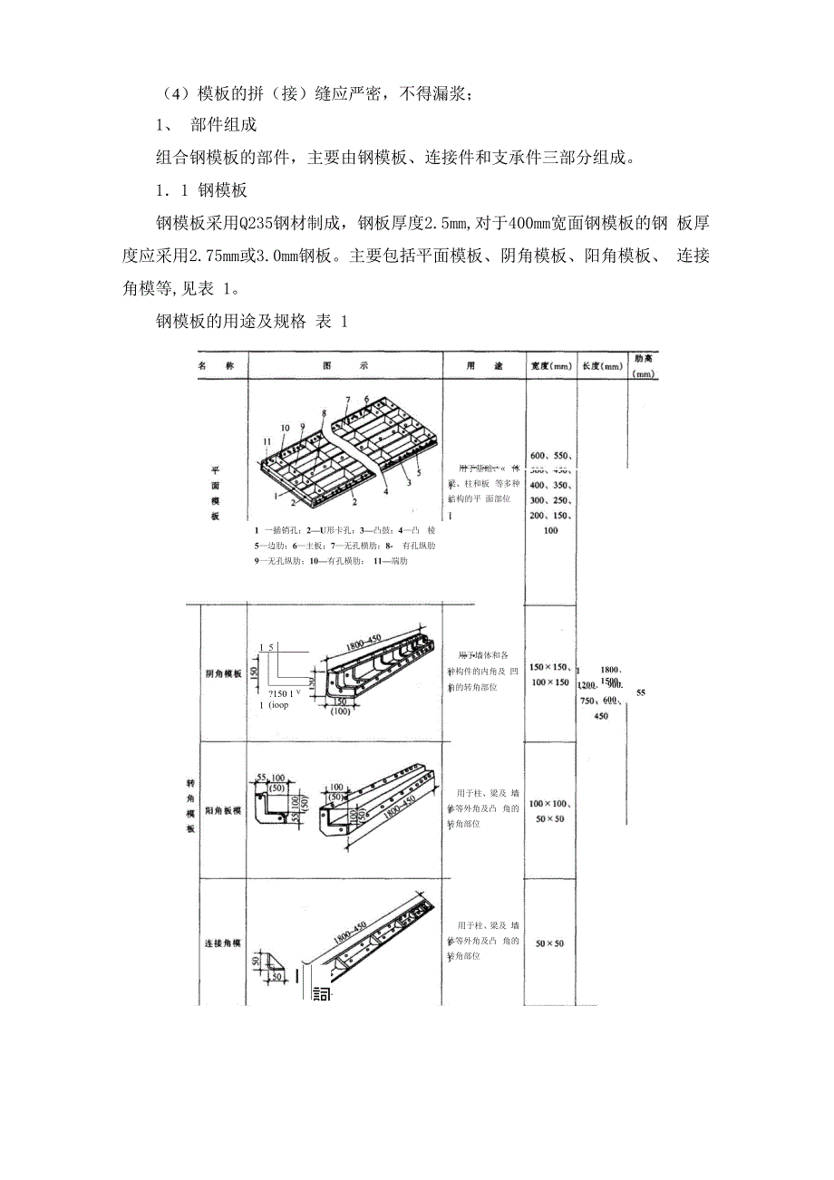 混凝土挡土墙模板工程专项施工方案_第3页