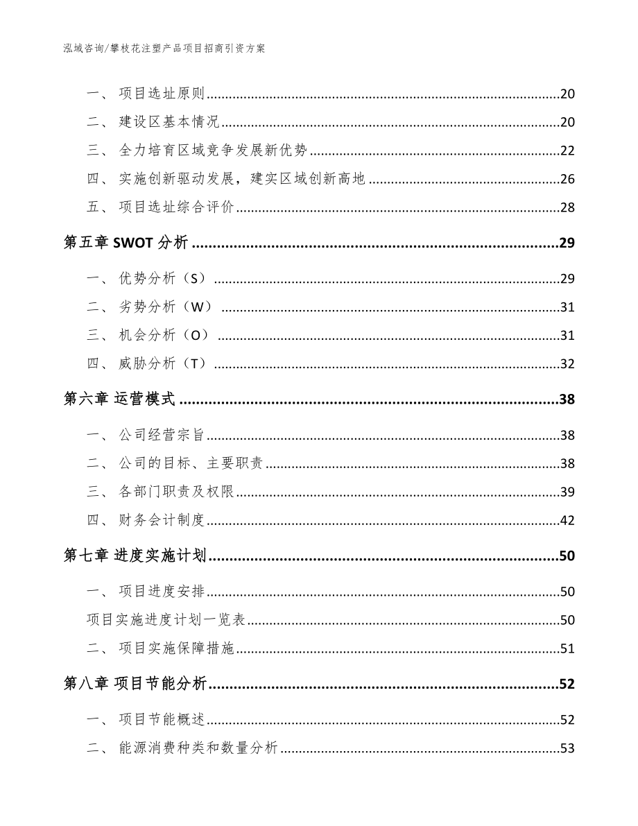 攀枝花注塑产品项目招商引资方案_模板参考_第3页