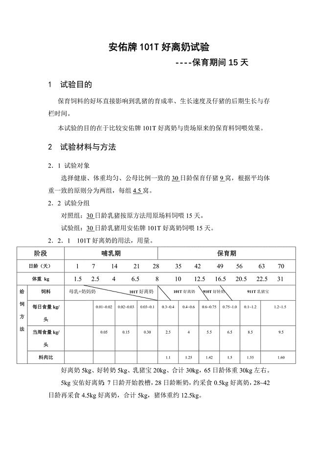 安佑牌T系列饲料对比大成补克博士饲料实验总结