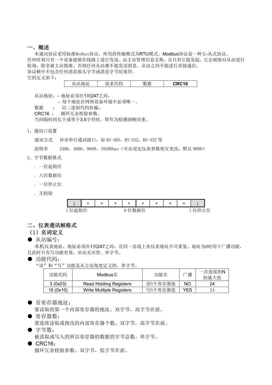 A系列数显仪通讯协议V_第2页