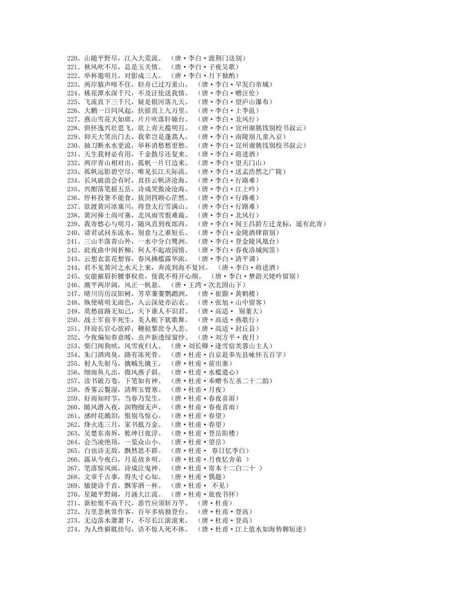 500句千古绝唱古代名人名言经典词句经典诗歌.doc_第5页