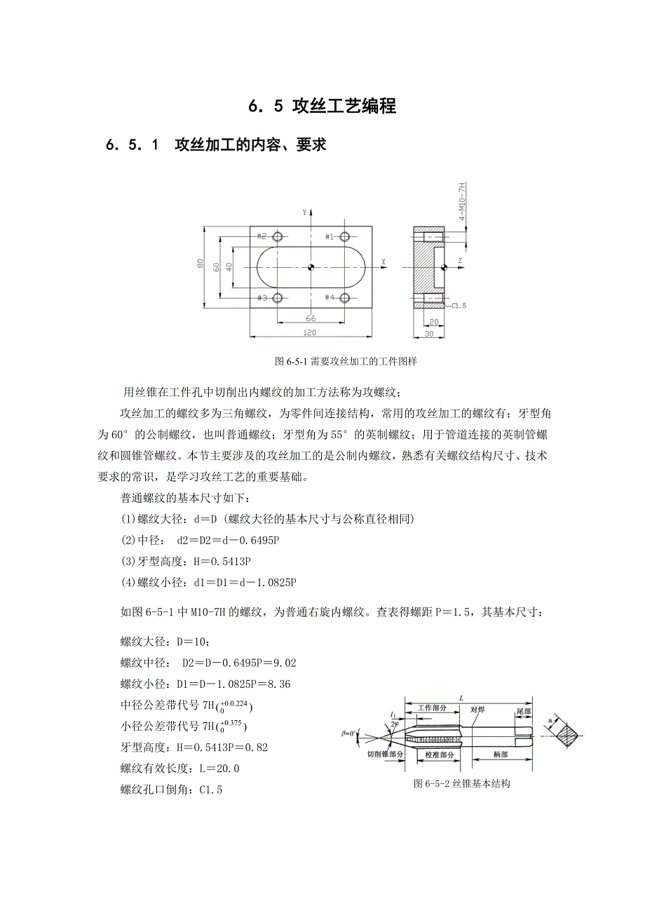 攻丝工艺编程_第1页