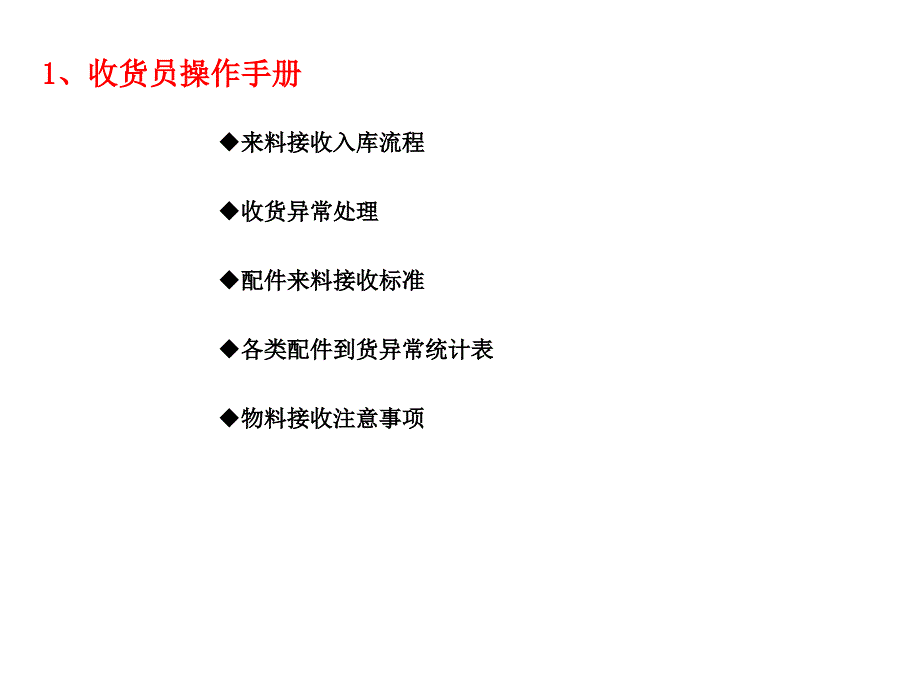 仓库员工作业手册(收货、仓管、领料、叉车)PPT_第4页