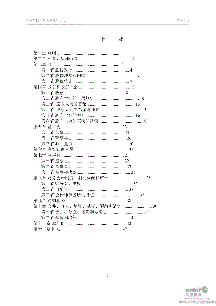 兴民钢圈公司章程2月_第2页
