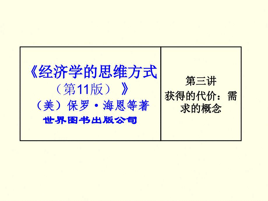 获得的代价需求的概念课件_第1页