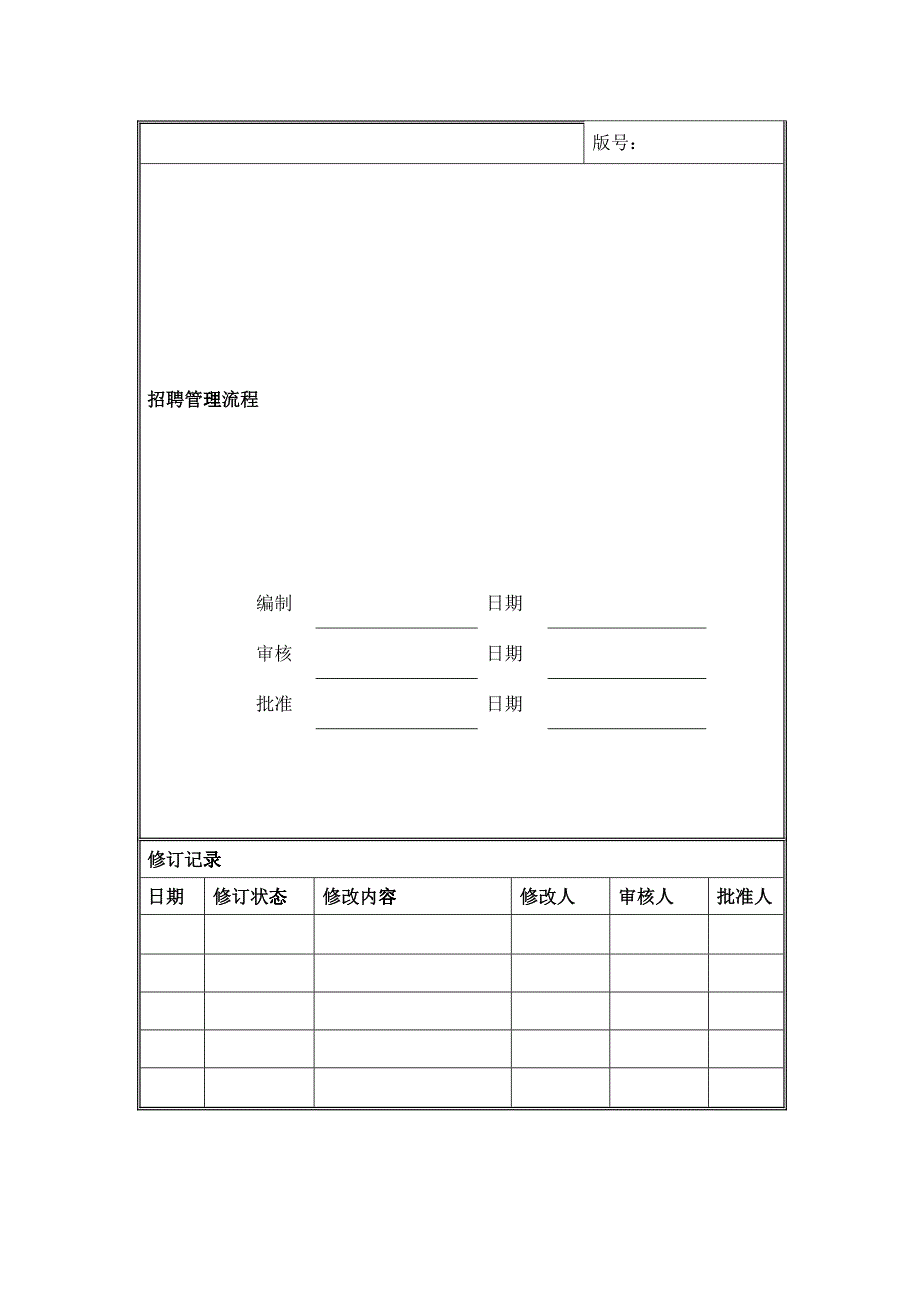 人事招聘流程及制度相关表格_第2页