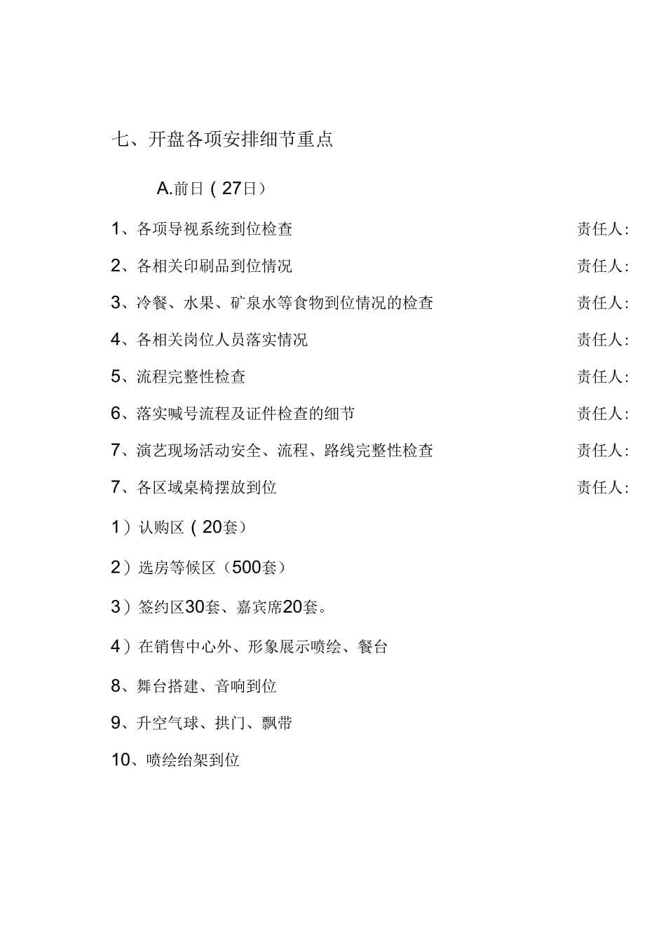 地产开盘策划案_第5页