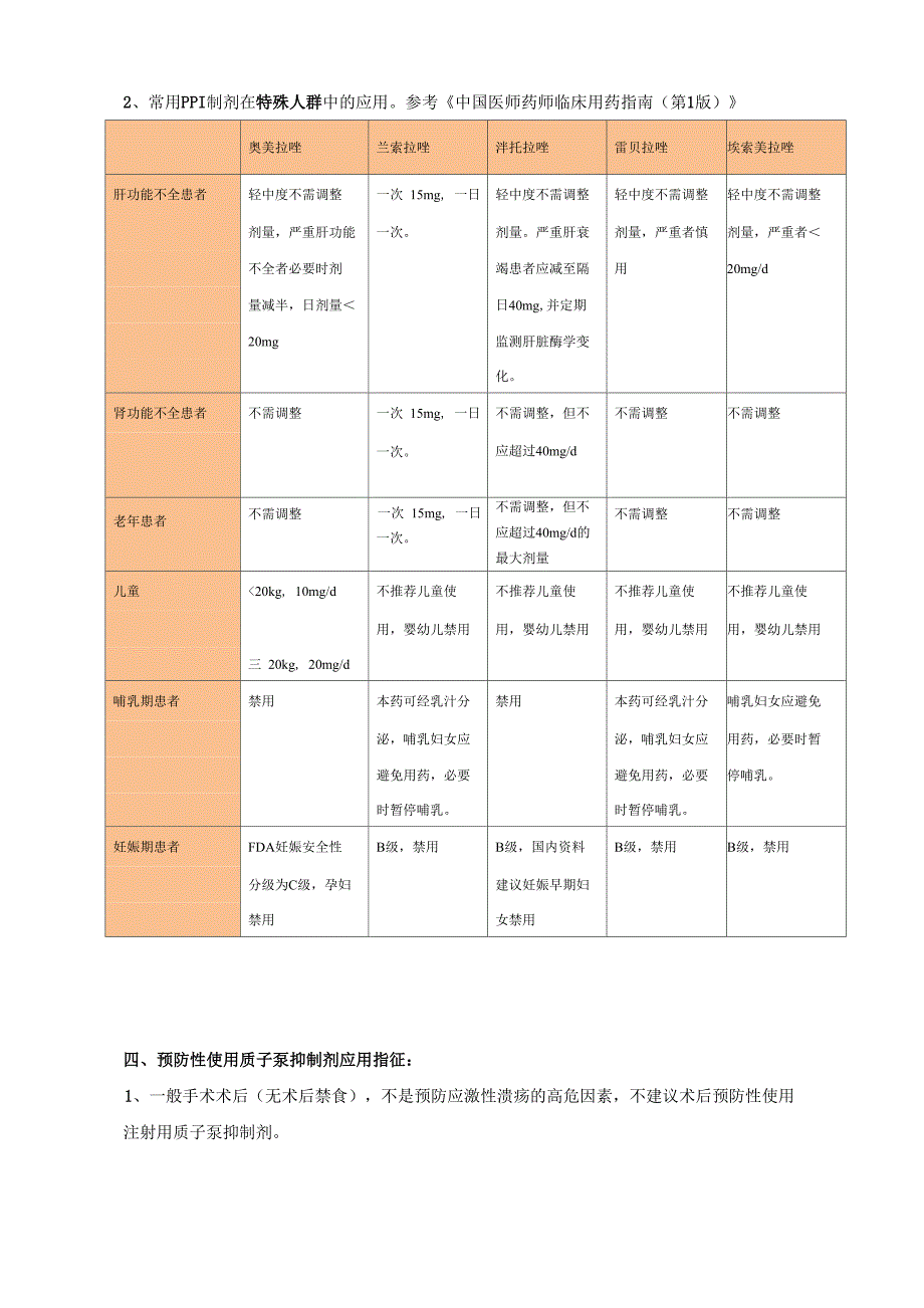 质子泵抑制剂用药参考_第2页