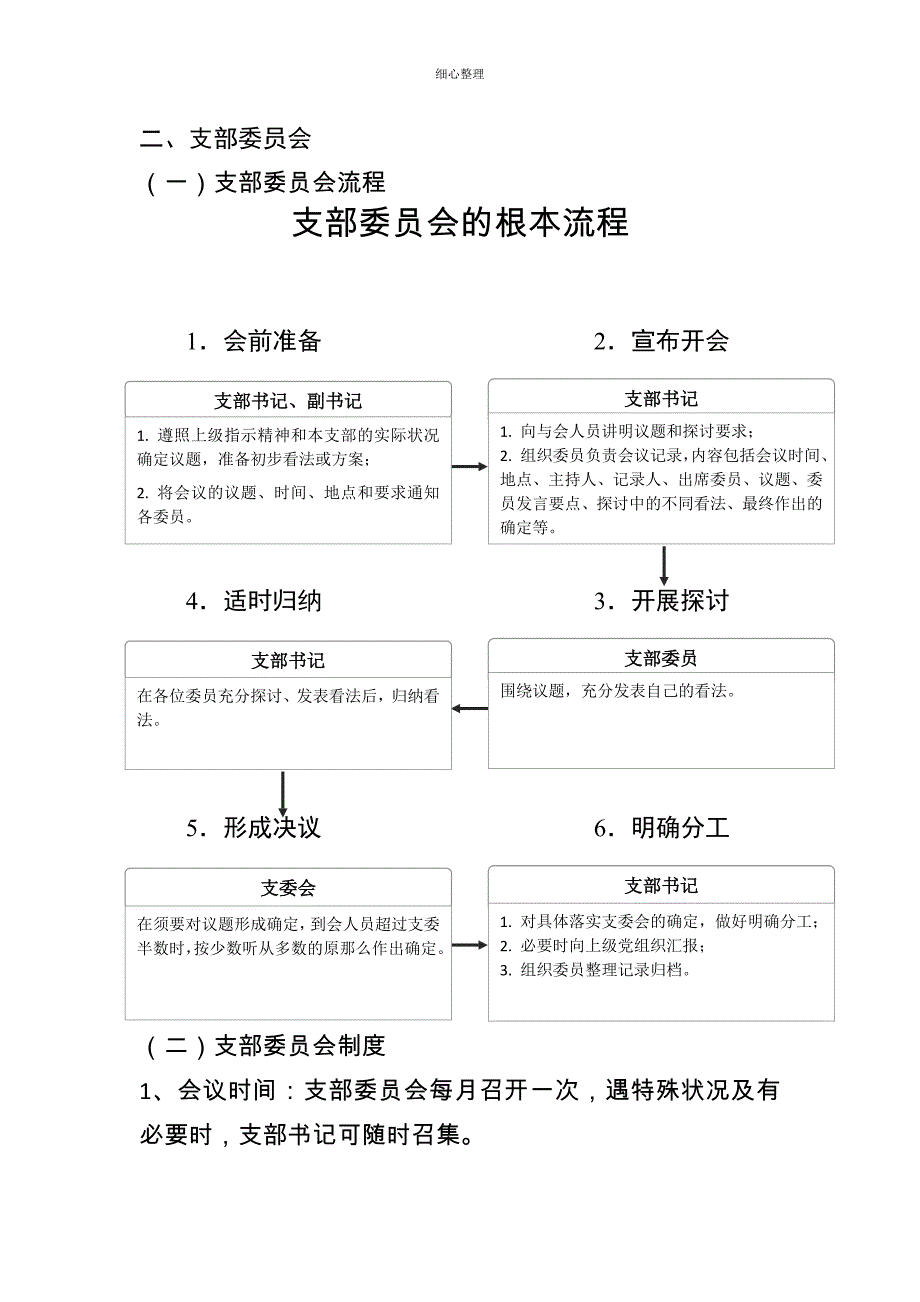 三会一课制度内容流程_第3页