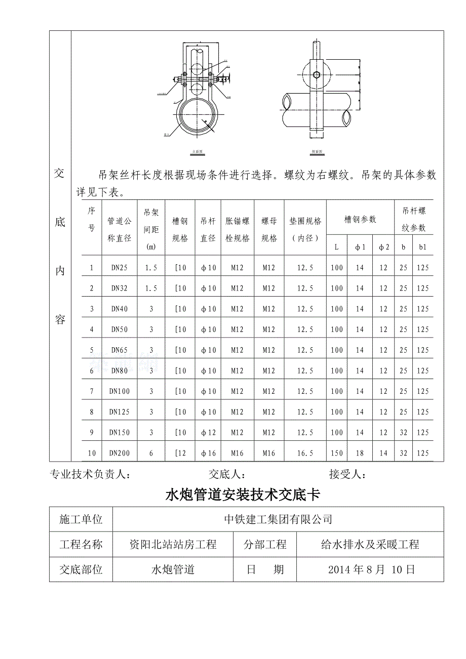 水炮管道安装分项工程质量技术交底卡_第3页