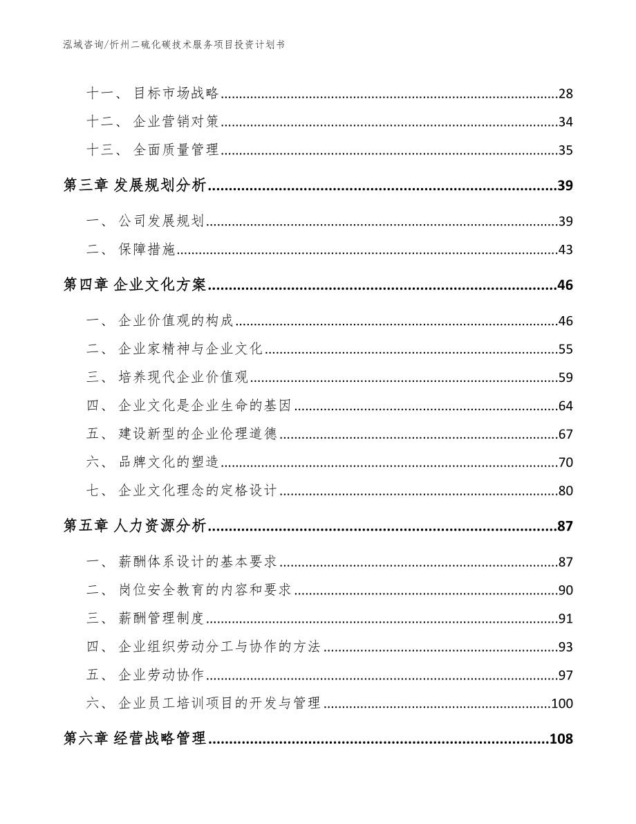 忻州二硫化碳技术服务项目投资计划书（模板范文）_第3页