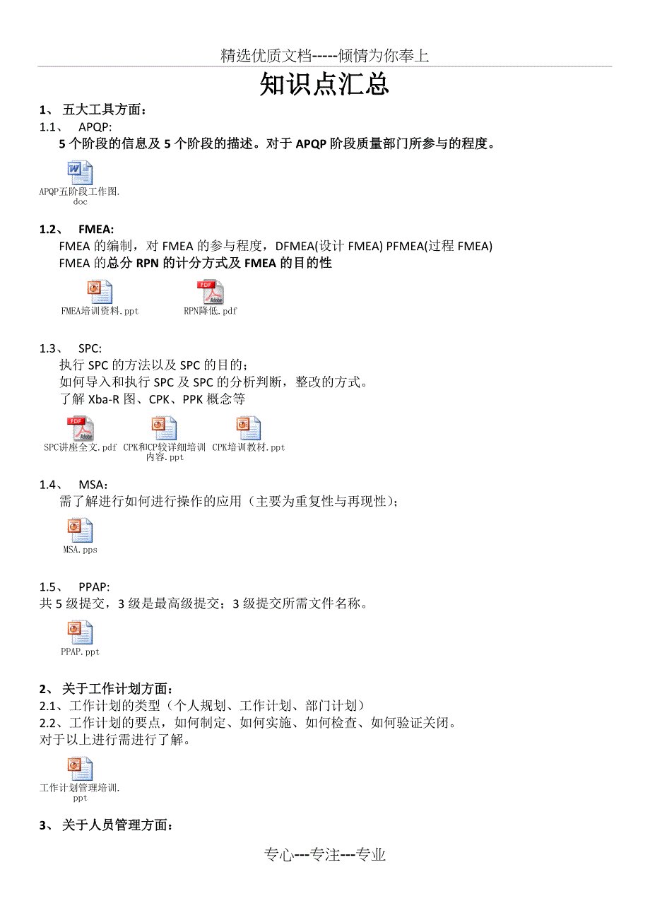 汽车业质量经理必备知识_第1页