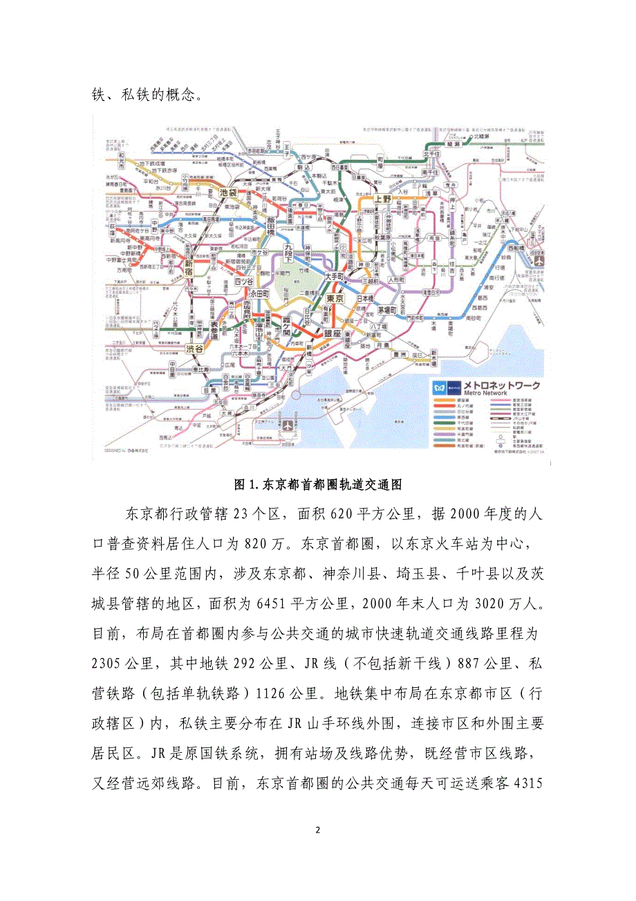 东京城市快速轨道交通考察报告_第2页