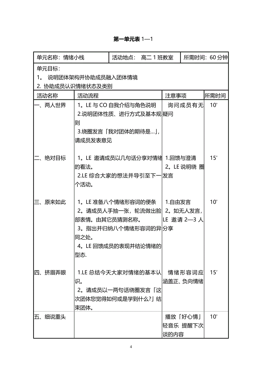 情绪管理团辅方案_第4页