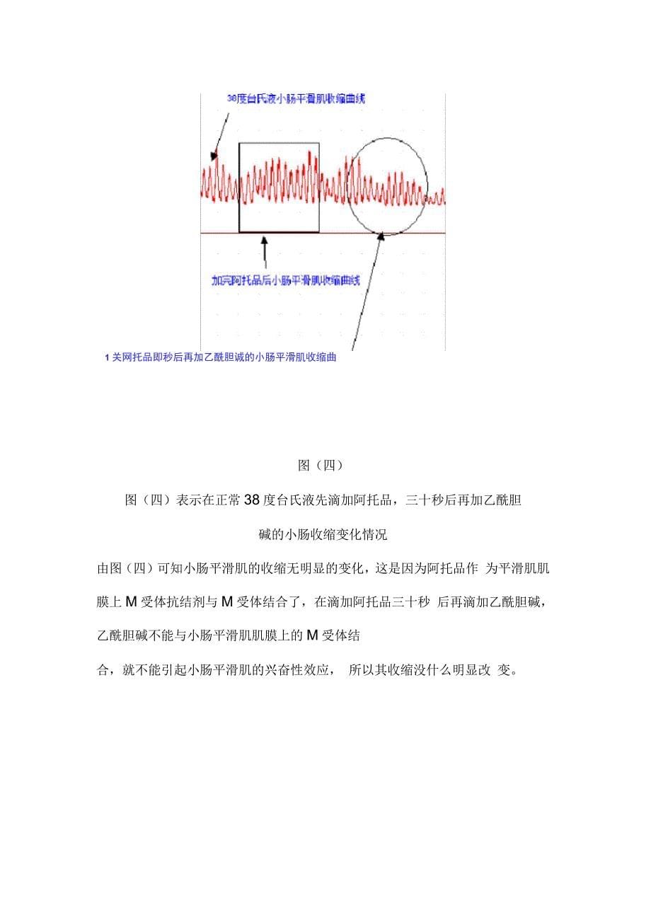 离体小肠平滑肌的生理特性及药物作用观察实验报告_第5页