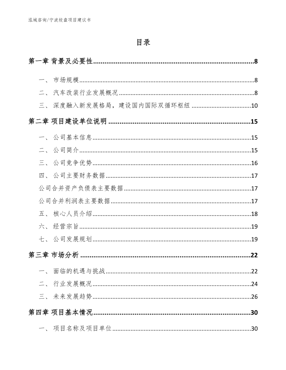 宁波绞盘项目建议书（参考范文）_第1页