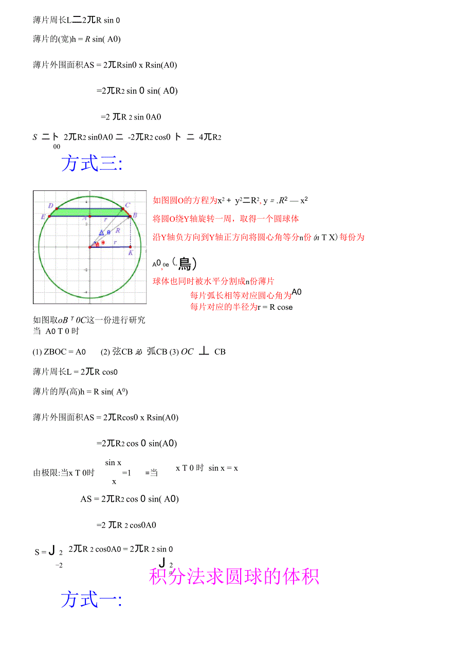 积分求圆球面积和体积_第2页