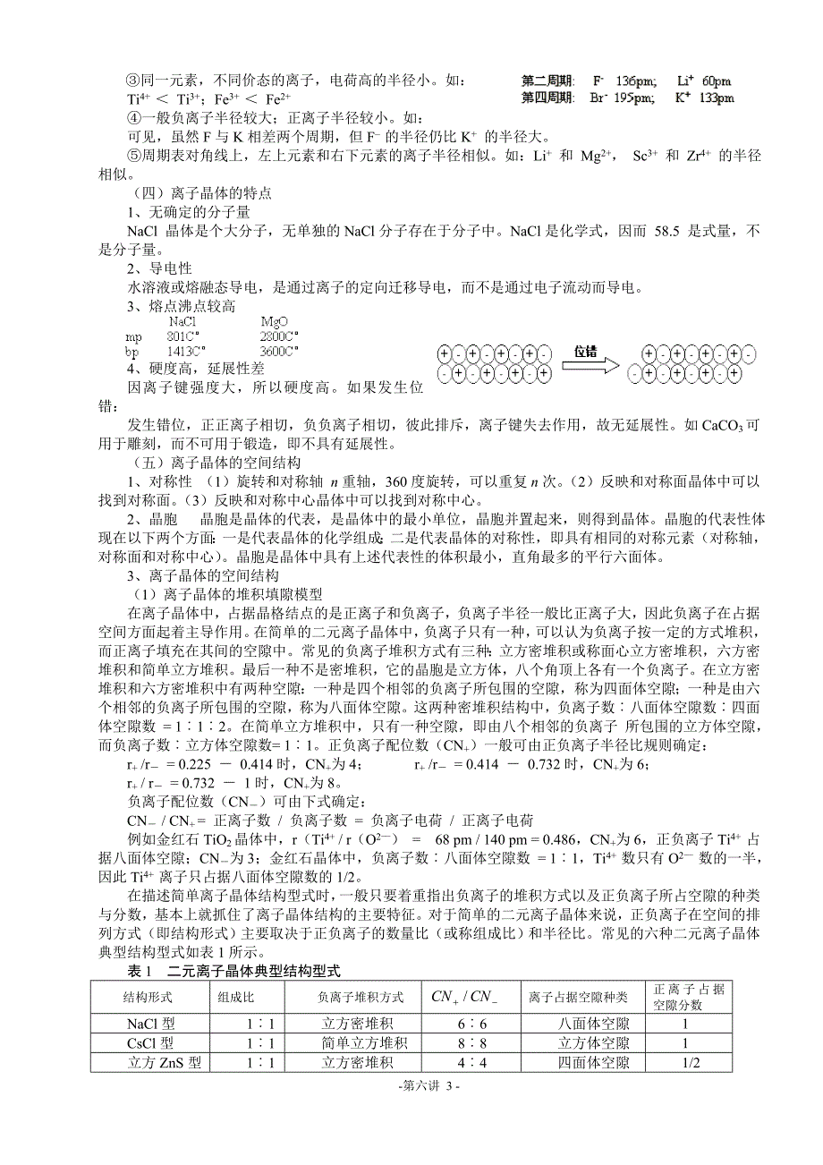 北京市一零一中学2013年高中化学竞赛第6讲晶体结构.doc_第3页