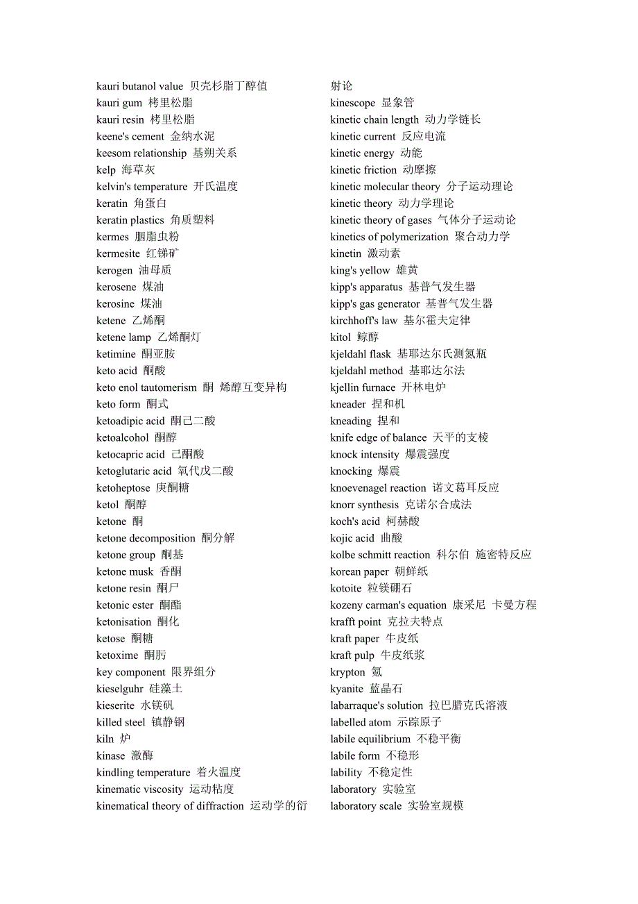 化学及化工专业英语词汇(doc 35页)_第2页