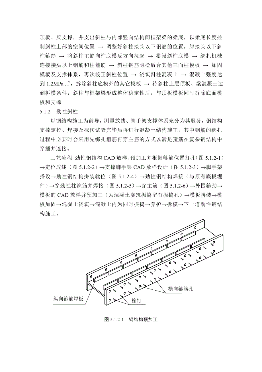 现浇混凝土(劲性)斜柱施工工法（附详图）_第3页