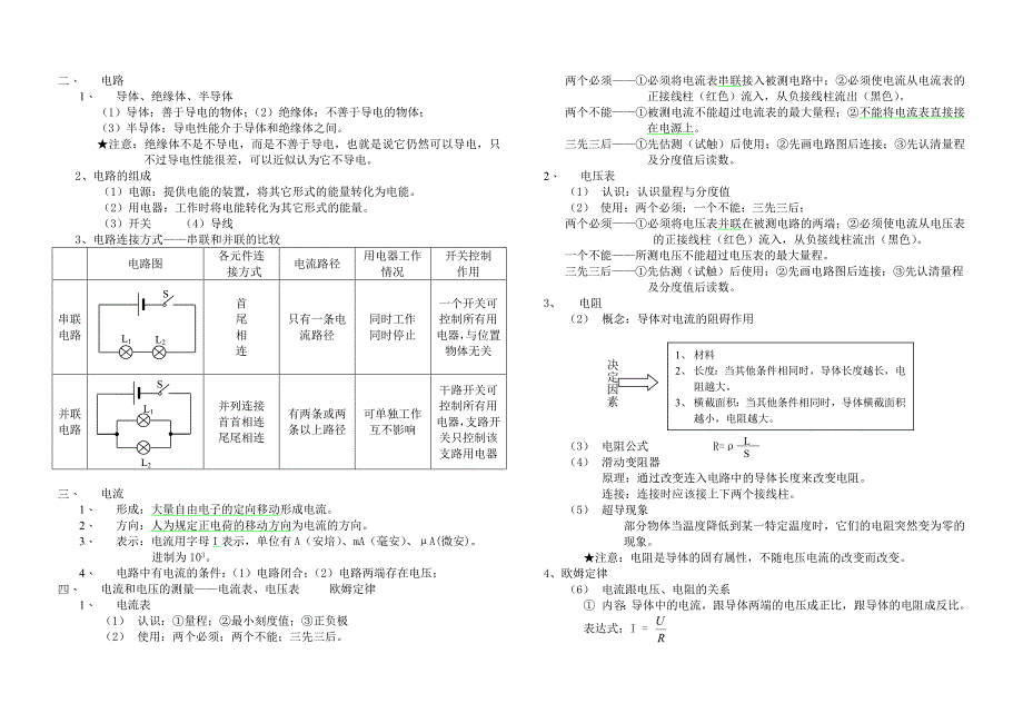 初中物理知识汇总_第3页