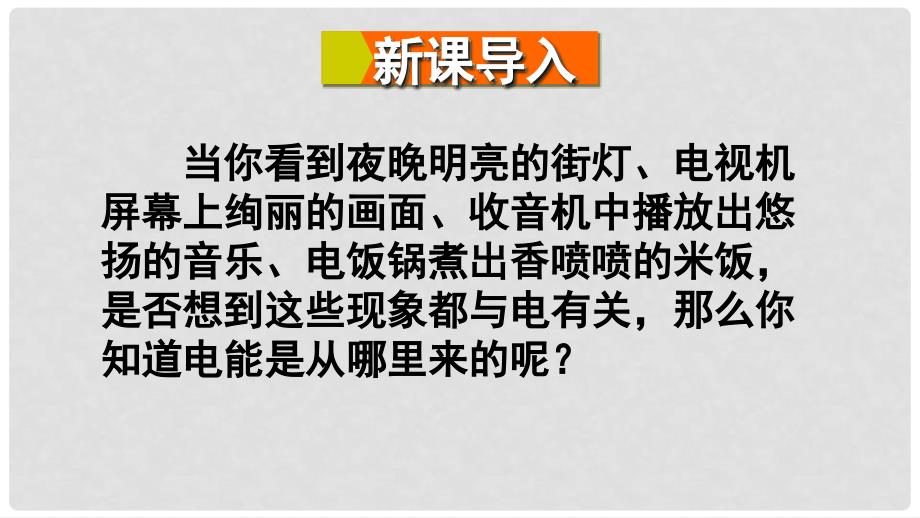 九年级物理全册 第十八章 第一节 电能的产生课件 （新版）沪科版_第2页