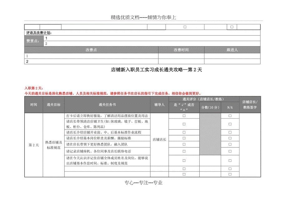 新入职员工店铺成长培训手册_第5页