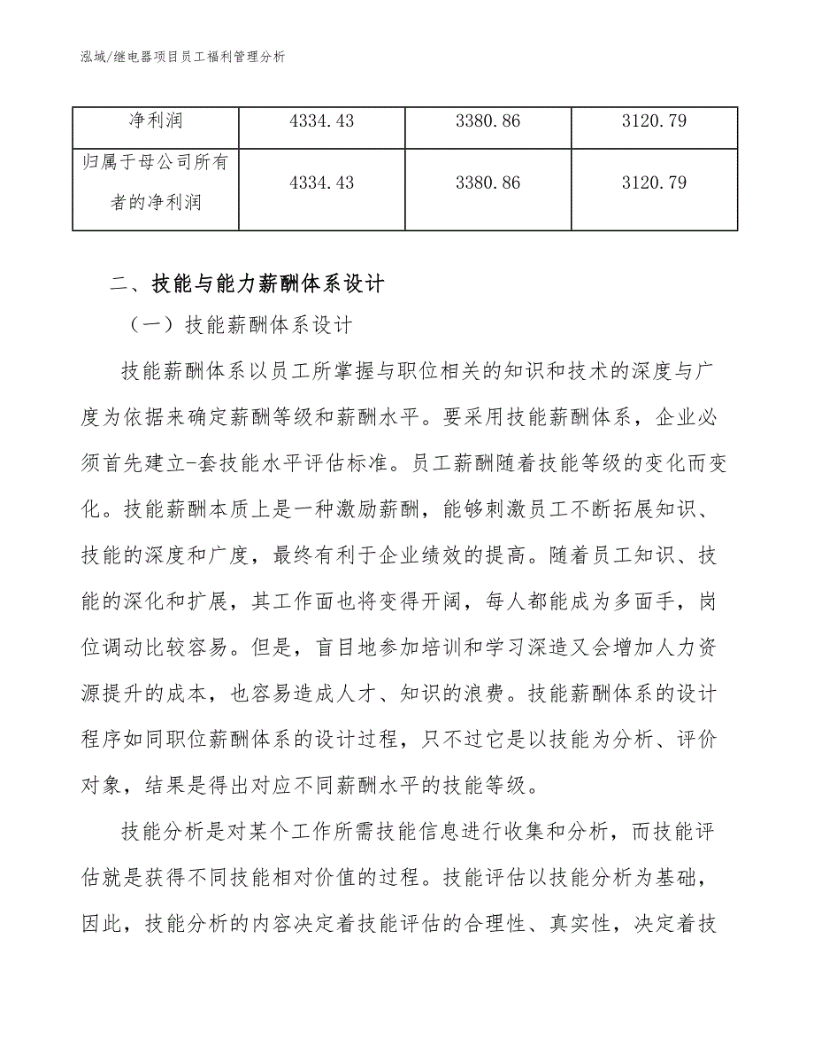 继电器项目员工福利管理分析_参考_第4页