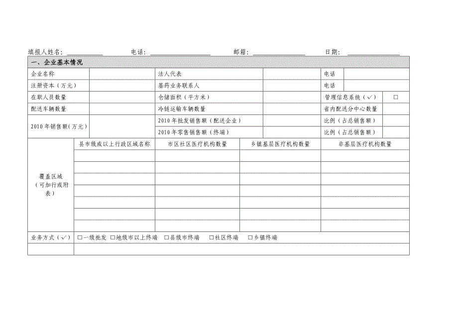 山东省基本药物配送企业情况调查表.doc_第2页