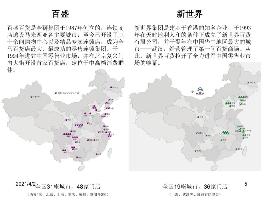 中国各大百货分布_第5页