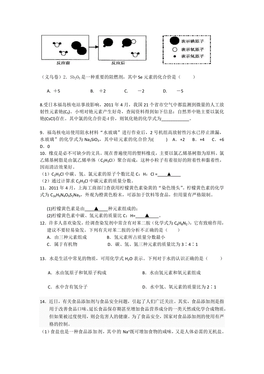 化学专题复习之构成物质的微粒_第2页