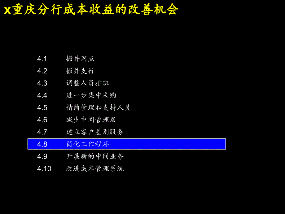 某银行管理咨询方案简化工作程序177_第1页