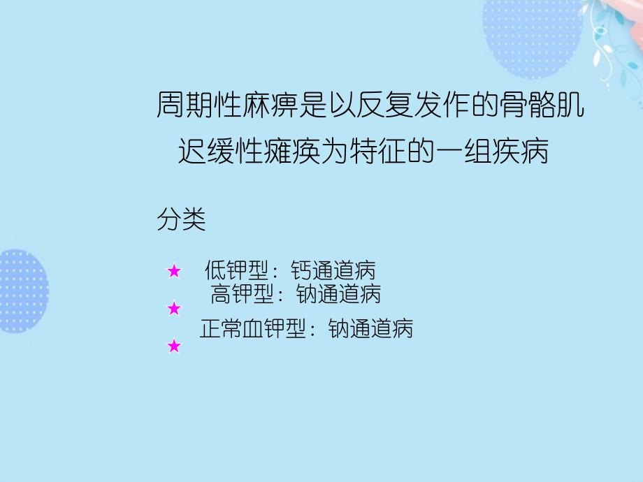 完整版优选周期性麻痹PPT资料课件_第1页