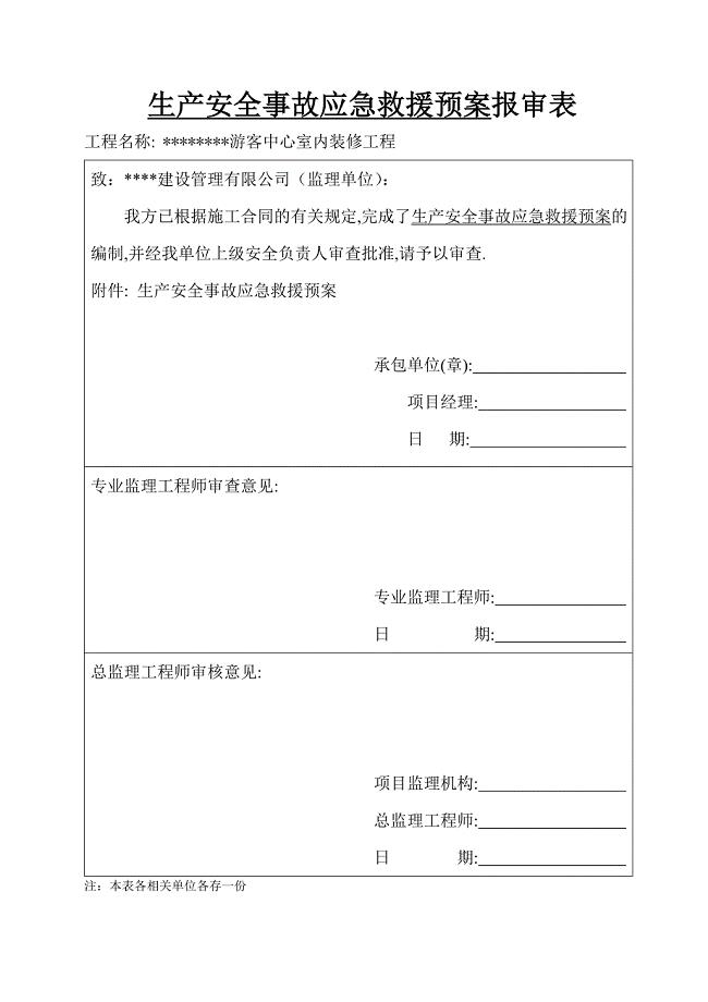 室内装饰工程应急预案.doc
