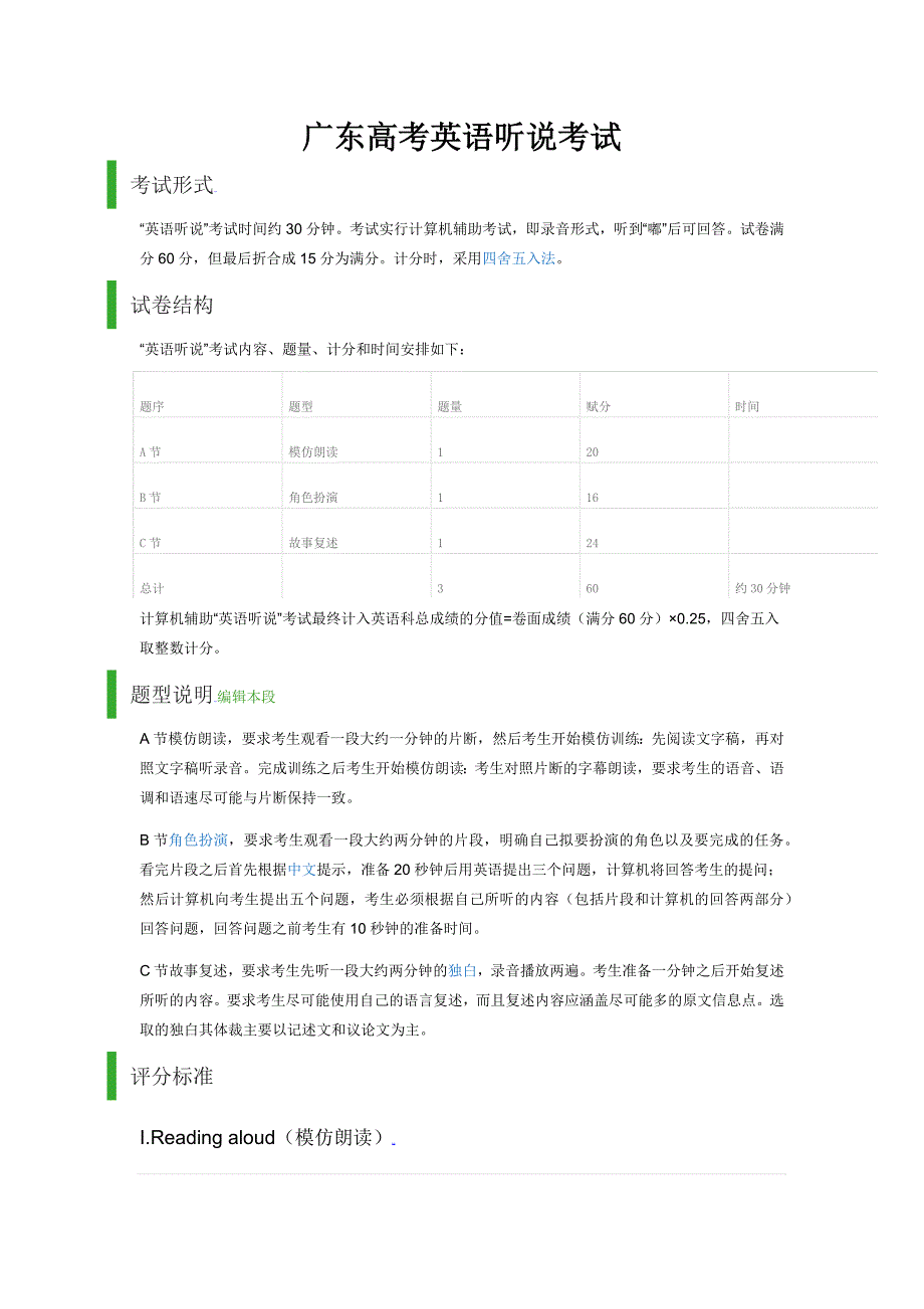 广东高考英语听说考试_第1页
