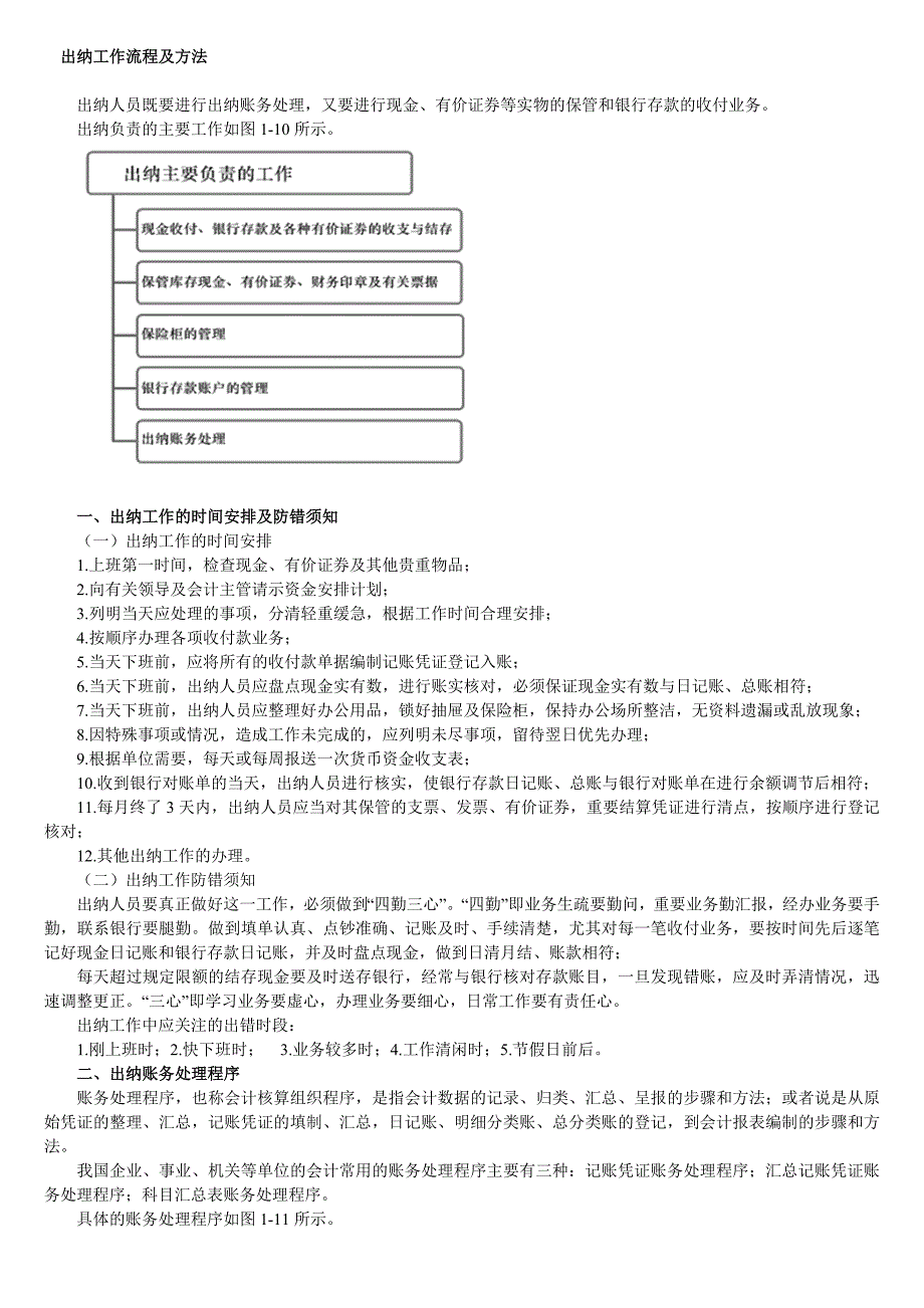 出纳工作流程及方法_第1页